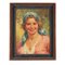 A. Vallone, Portrait of a Young Commoner, 20th Century, Oil on Canvas, Framed 1
