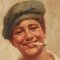 A. Vallone, Ritratto di ragazzo di strada, Olio su tela, XX secolo, Con cornice, Immagine 3