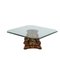 Tavolo in legno laccato con piano in vetro, Italia, XX secolo, Immagine 1