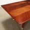 Wood and Brass Table with Glass Top, 1950s 4