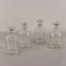 Vintage Liquor Box with Glass Decanters, Early 19th Century, Set of 5 4