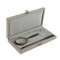 Writing Desk Set in Perforated Silver with Case, Set of 3, Image 1
