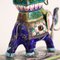 Elephant Figurine with Enameled Silver Beads, Early 20th Century 6