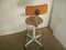 Vintage Stool with Back, 1950s 2