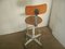 Vintage Stool with Back, 1950s, Image 2