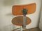 Tabouret Vintage avec Dossier, 1950s 7