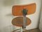 Vintage Stool with Back, 1950s 7