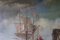 Coastal Scene with Galleons, 18th Century, Oil on Canvas, Framed, Image 12