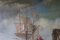 Escena costera con galeones, siglo XVIII, óleo sobre lienzo, enmarcado, Imagen 12