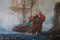 Escena costera con galeones, siglo XVIII, óleo sobre lienzo, enmarcado, Imagen 5