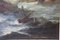 Bataille entre galions, 19ème siècle, huile sur toile, encadrée 4