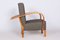 Art Deco Walnut Reclining Chairs, Czechia, 1930s, Set of 2 8