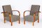 Art Deco Walnut Reclining Chairs, Czechia, 1930s, Set of 2, Image 1