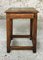 Vintage Farmhouse Stool with Footrest, 1940s 1