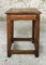 Vintage Farmhouse Stool with Footrest, 1940s, Image 1