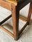 Vintage Farmhouse Stool with Footrest, 1940s, Image 8