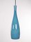 Turquoise Glass Pendant by Jacob E. Bang for Fog & Mørup, 1960s 1