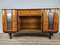 Chippendale Sideboard mit Marmorplatte und Glasschiebetüren, Italien, 1920er 1