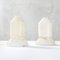Lámparas de mesa de mármol blanco atribuidas a Sergio Asti, años 70. Juego de 2, Imagen 1