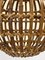 Ceiling Pendants in Wicker and Bamboo, 1970s, Set of 2 5