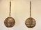 Ceiling Pendants in Wicker and Bamboo, 1970s, Set of 2 6