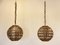 Suspensions en Osier et Bambou, 1970s, Set de 2 1