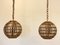 Ceiling Pendants in Wicker and Bamboo, 1970s, Set of 2, Image 2