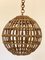Ceiling Pendants in Wicker and Bamboo, 1970s, Set of 2 7