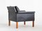 Mid-Century Swedish Leather Armchair from Mio, 1960s, Image 6