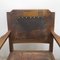 Antiker Jugendstil Armlehnstuhl aus Holz mit Verzierungen 2