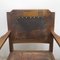 Antique Art Nouveau Wooden Armchair with Embellishments, Image 2