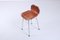 Leather and Chrome Bar Stool from Les Arcs, 1960s, Image 3