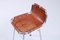 Leather and Chrome Bar Stool from Les Arcs, 1960s, Image 4