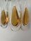 Italian Wall Sconces in Amber Murano Glass from Mazzega, 1970s, Set of 4 14