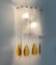 Italian Wall Sconces in Amber Murano Glass from Mazzega, 1970s, Set of 4 15