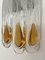 Italian Wall Sconces in Amber Murano Glass from Mazzega, 1970s, Set of 4, Image 10