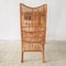 Bamboo Chair with Stool, 1960s, Set of 2, Image 3