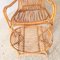 Bamboo Chair with Stool, 1960s, Set of 2 8