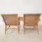 Vintage Armchairs in Basket Mesh and Bamboo, 1930s, Set of 2 5