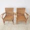 Vintage Armchairs in Basket Mesh and Bamboo, 1930s, Set of 2 4