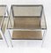 Chrome and Smoked Glass Side Tables, France, 1970s, Set of 2 3