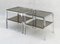 Chrome and Smoked Glass Side Tables, France, 1970s, Set of 2 5