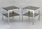 Chrome and Smoked Glass Side Tables, France, 1970s, Set of 2 7