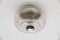 Lámpara de techo Donut pequeña de vidrio, años 60, Imagen 3