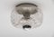 Lampada da soffitto piccola a forma di ciambella in vetro, Germania, anni '60, Immagine 7