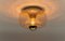 Lampada da soffitto piccola a forma di ciambella in vetro, Germania, anni '60, Immagine 2