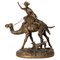 French Napoleon III Bronze Hunter and Dog Figurine, 1890s 1