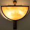 Wandlampe aus Opalglas im Art Deco Stil aus Marmor, 1970er 9