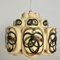 Ceramic Flower Pendant Light, Denmark, 1970s 2