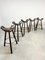 Vintage Spanish Barstools, 1960s, Set of 5, Image 4